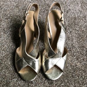 Michael Kors Gold strappy heels